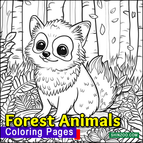 Forest Animals Coloring Pages Printable