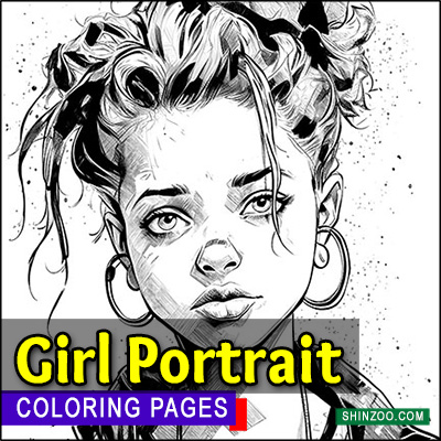 Girl Portrait Coloring Pages Printable