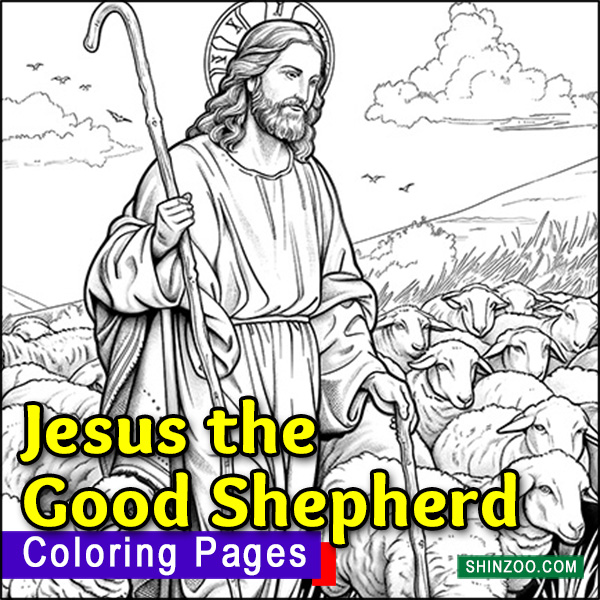 Jesus the Good Shepherd Coloring Pages