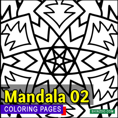 Mandala Flower Coloring Pages Printable 02 – Mandala Flowers
