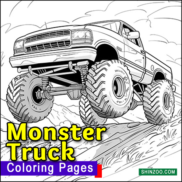 Monster Truck Coloring Pages Printable