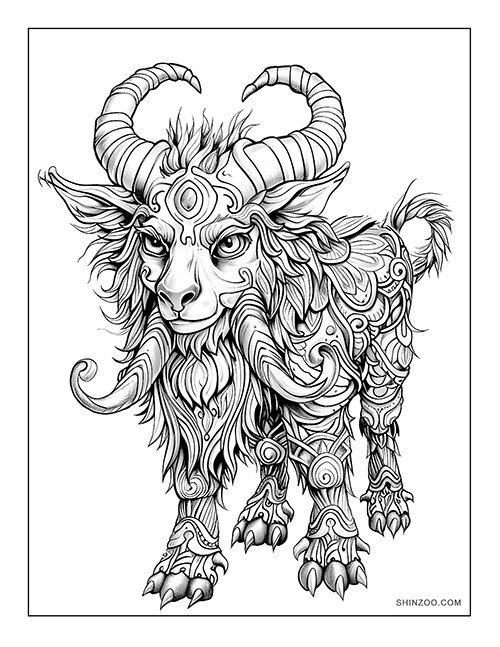 Mythical Creatures Coloring Page 02