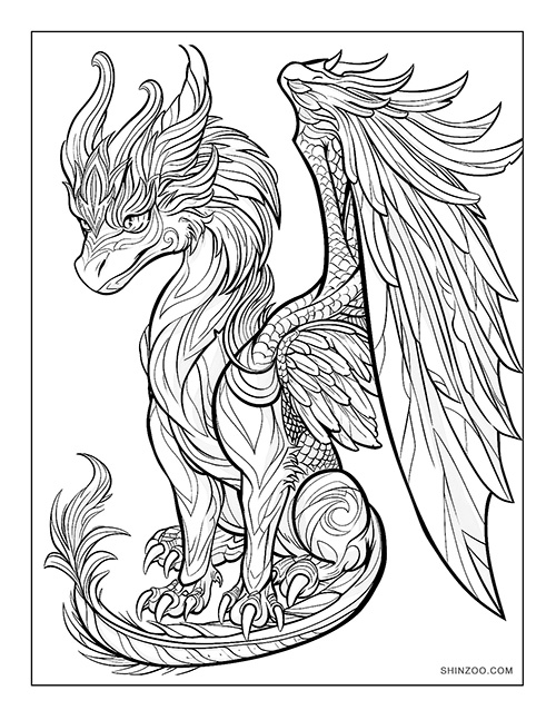 Mythical Creatures Coloring Page 03