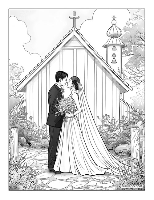 Philippine Wedding Scene Coloring Page 03