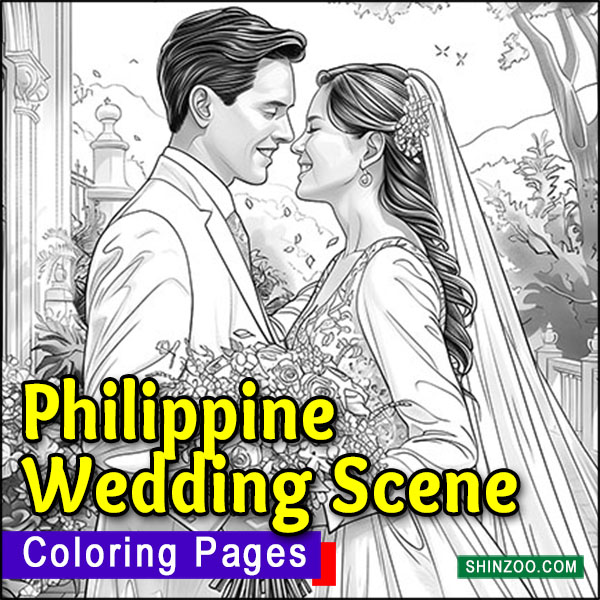 Philippine Wedding Scene Coloring Pages Printable