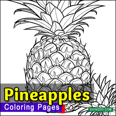 Pineapples Coloring Pages Printable