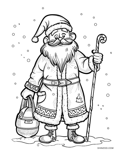 Santa Claus Coloring Pages 04
