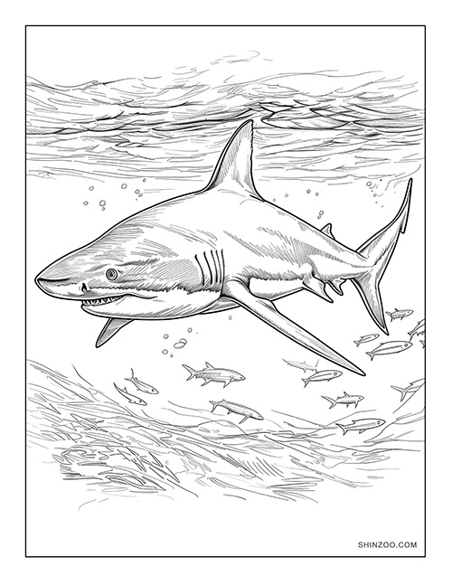 Shark Coloring Page 05