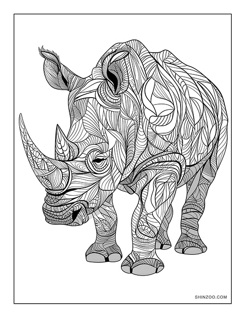 Whimsical Animals Coloring Page 02