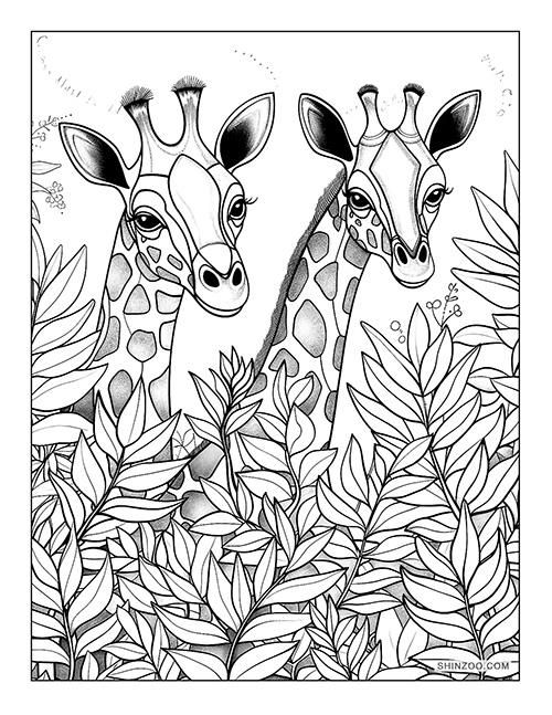 Whimsical Animals Coloring Page 04