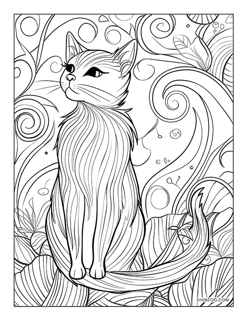 Whimsical Animals Coloring Page 07