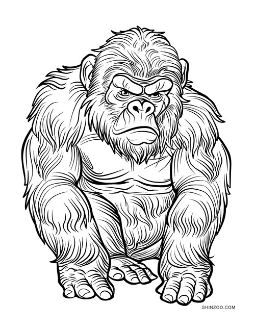 Apes Coloring Pages 01