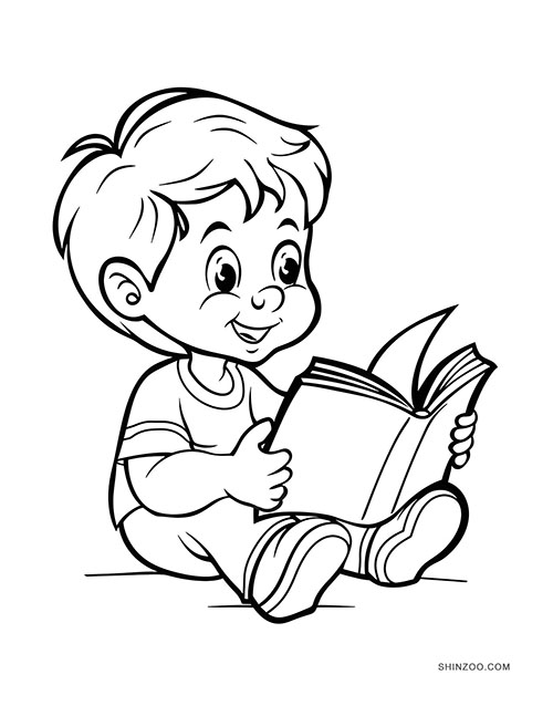 Curious Boys Coloring Pages 02