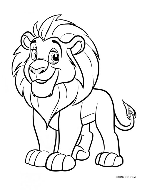 Lions Coloring Pages 01