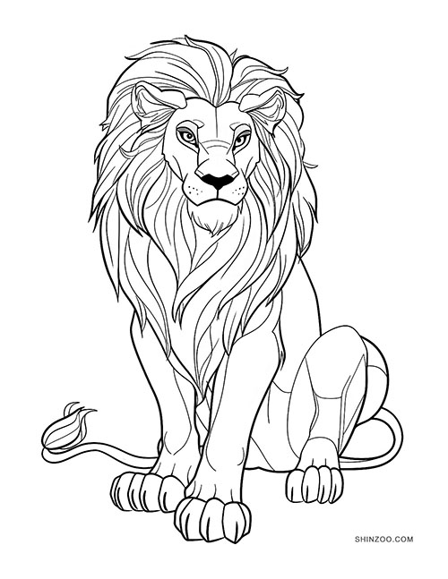 Lions Coloring Pages 02
