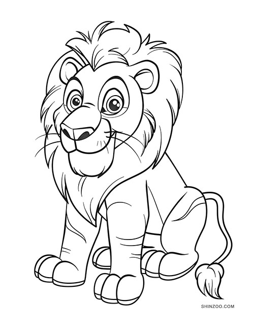 Lions Coloring Pages 03