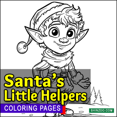 Santa’s Helpers Coloring Pages Printable