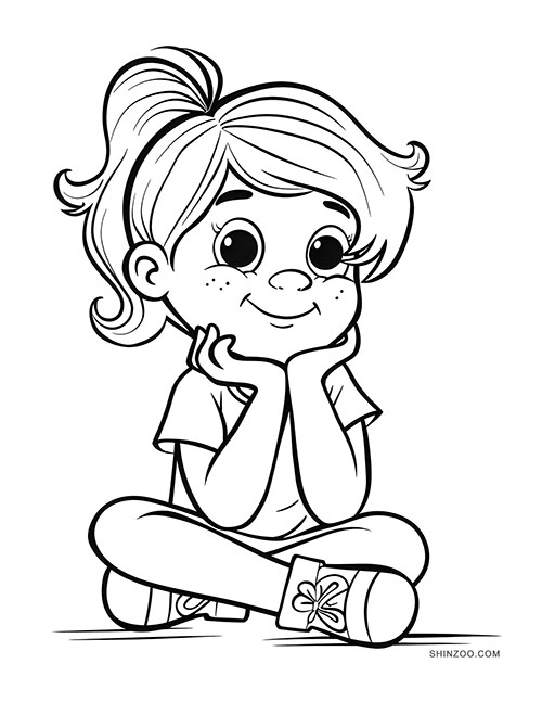 Smart Girls Coloring Pages 02