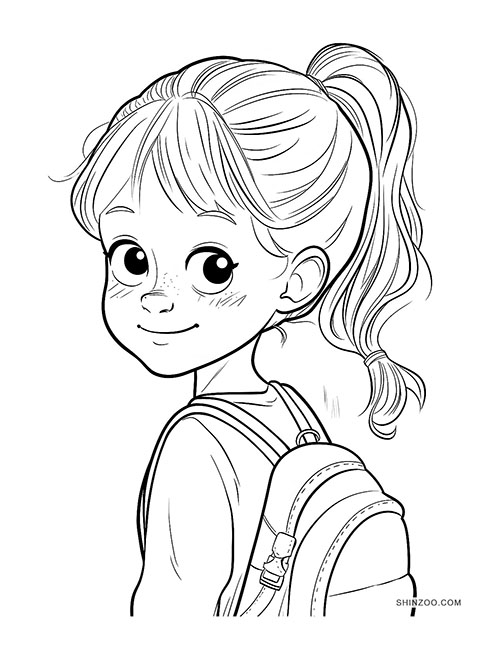 Smart Girls Coloring Pages 03