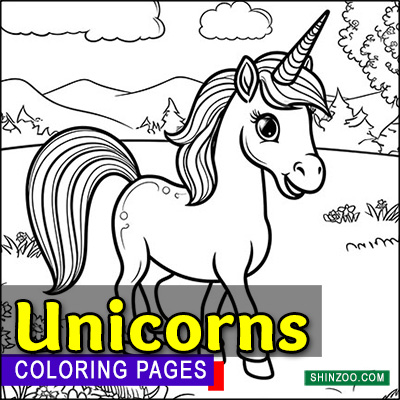 Unicorns Coloring Pages Printable