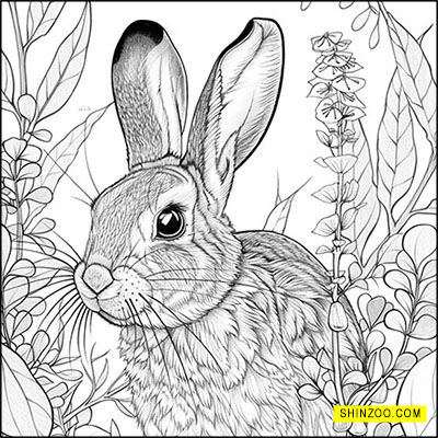 Bunny’s Secret Garden: A Floral Coloring Adventure