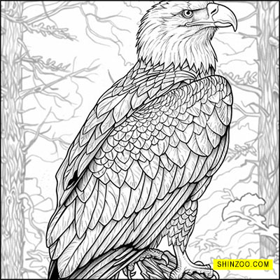 Majestic Bald Eagle: King of the Forest Skies.