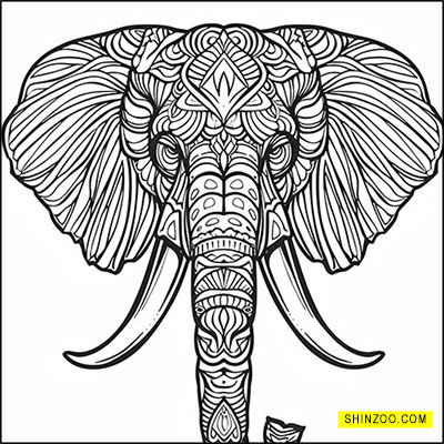 Elephant Mandala: A Symbol of Wisdom and Strength