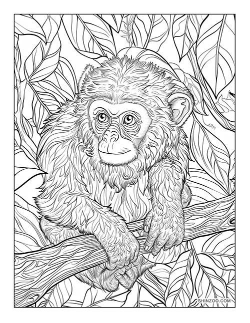 Monkey Coloring 7323