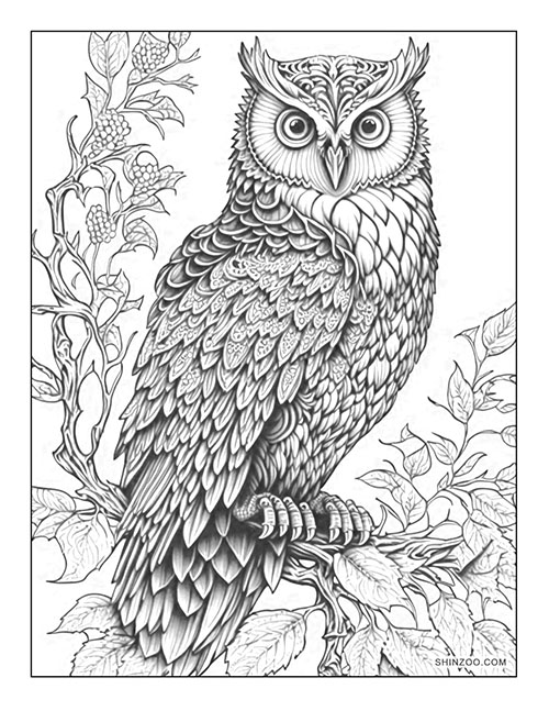 Owl Coloring 5523