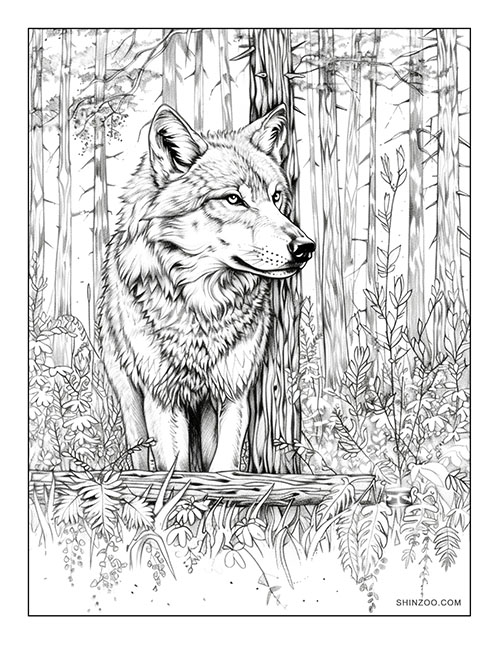Wolf Coloring 7343