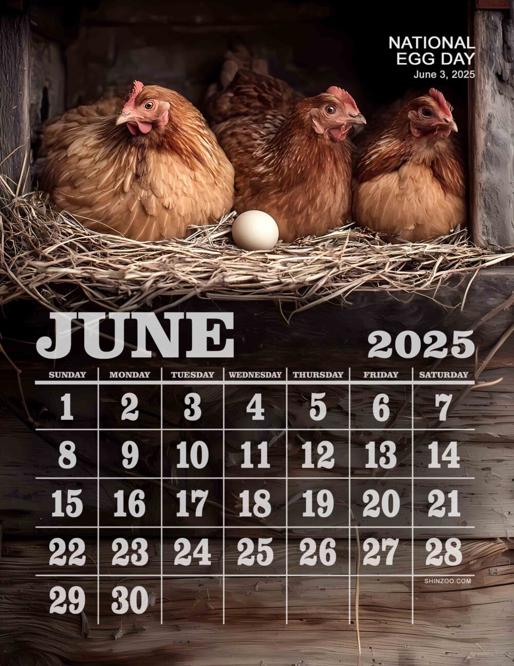 National Egg Day 2025 May Calendar Rustic Farm Life