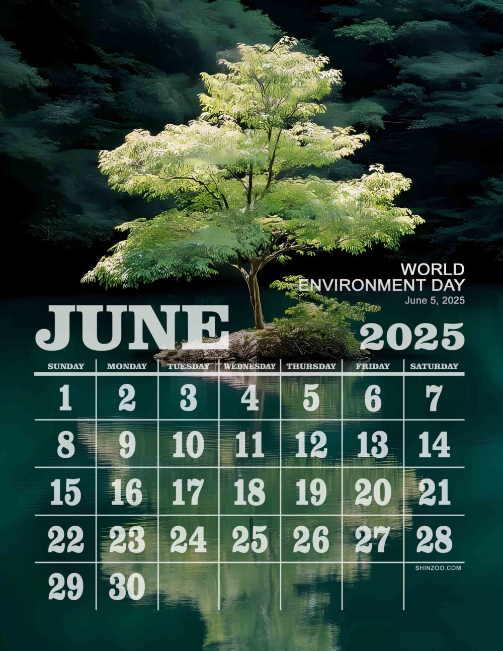World Environment Day 2025 June Calendar Environmental Awareness