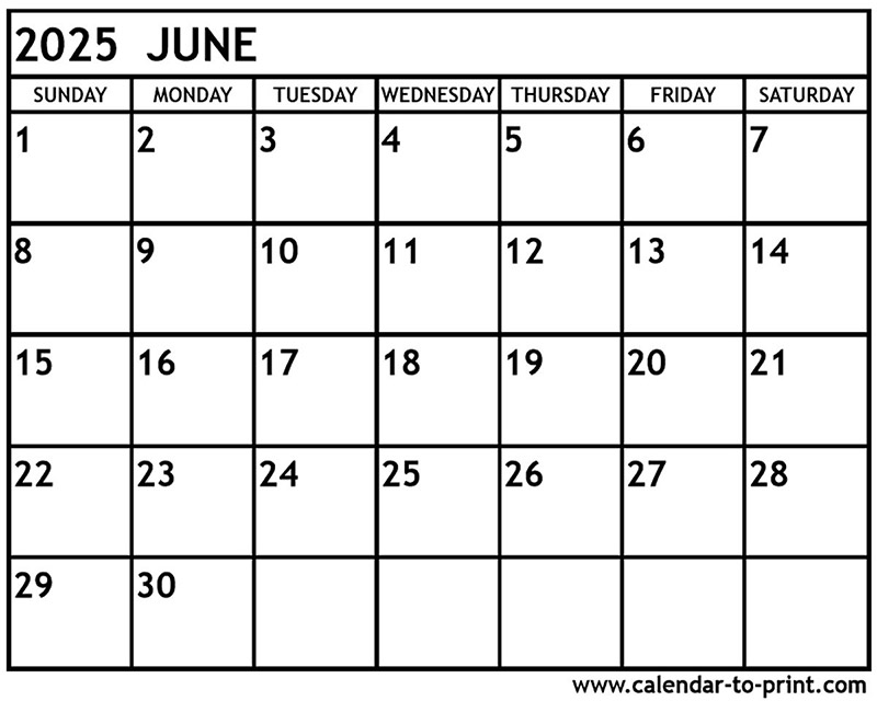 2025 june calendar printable 01