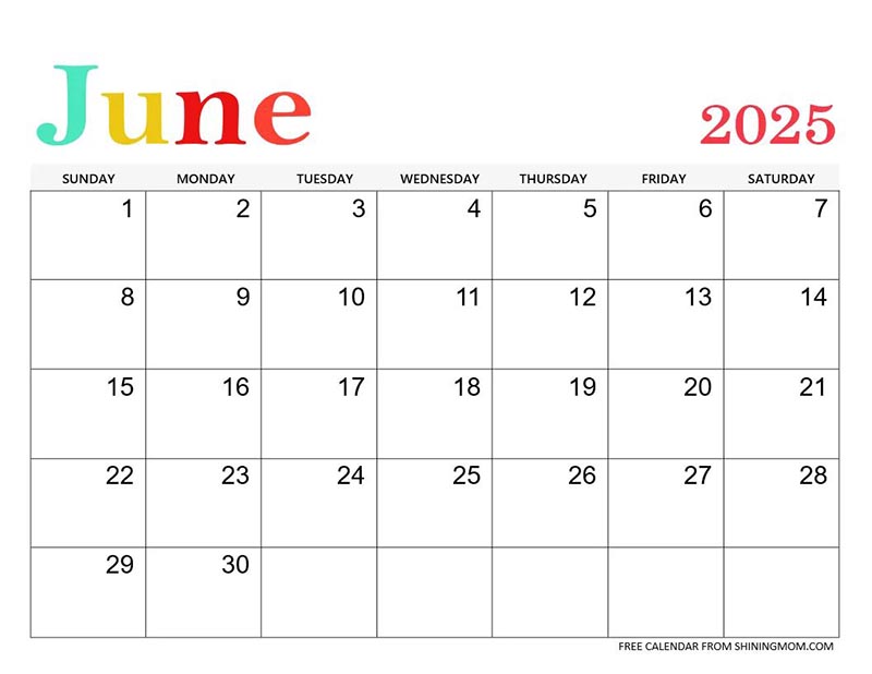 2025 june calendar printable 04