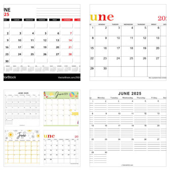 2025 June Planner