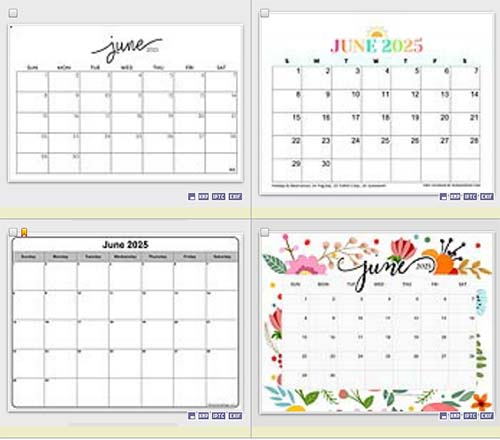 June 2025 Calendar