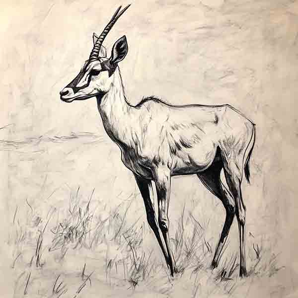antelope drawing