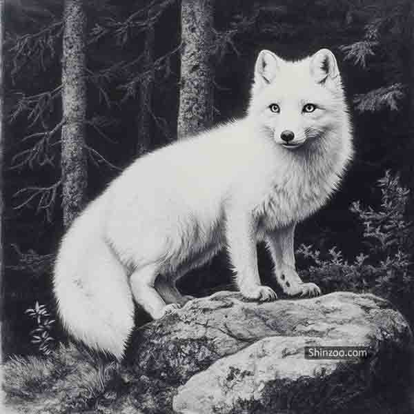 Artic Fox drawing 02