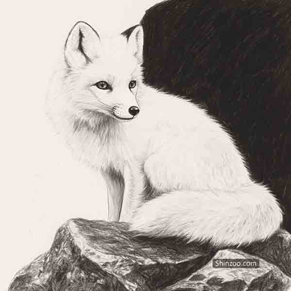 Artic Fox drawing 05