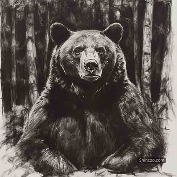 brown bear drawing 08