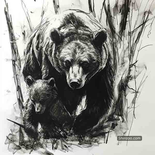 brown bear drawing 10