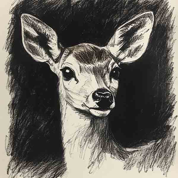 Deer Drawing 02