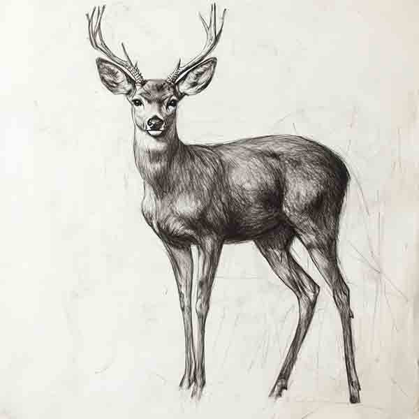 Deer Drawing 03