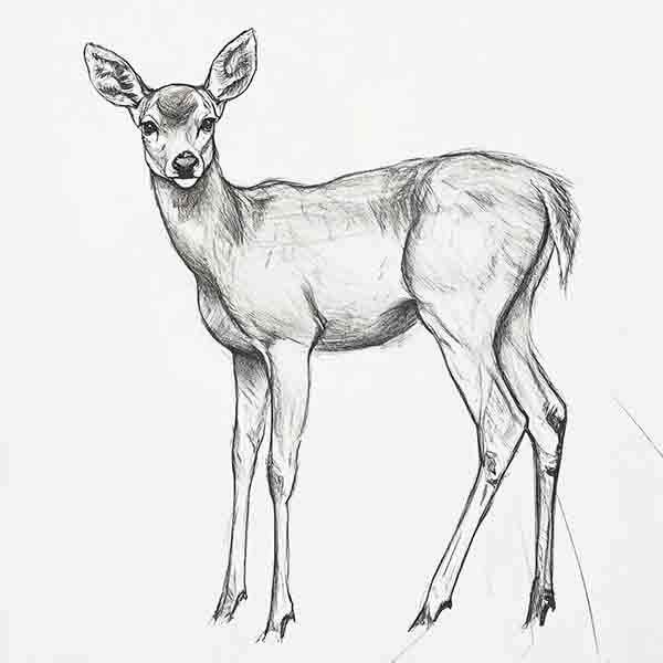 Deer Drawing 05