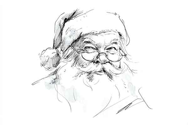 Father Christmas drawing