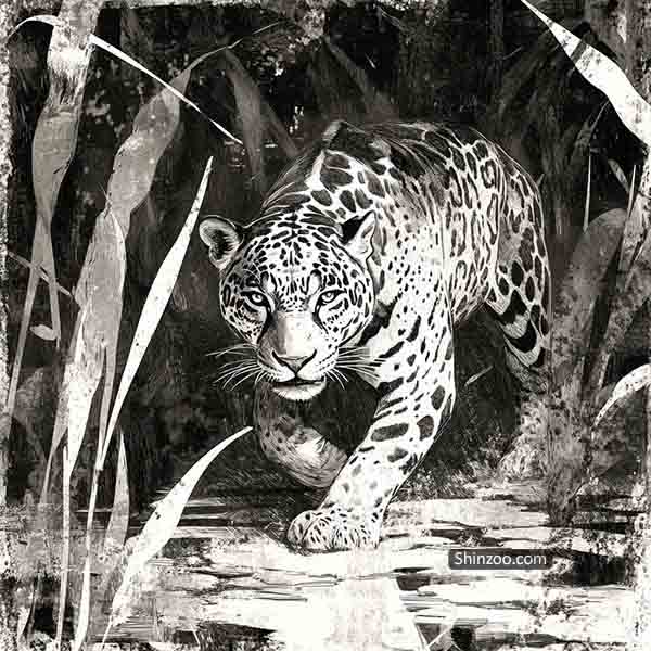 Jaguar Drawing Ideas, How to Draw Jaguar, Realistic Sketch Illustration Art, Jaguar Picture