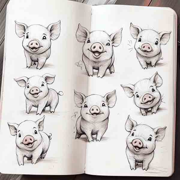 Pig Drawing 01
