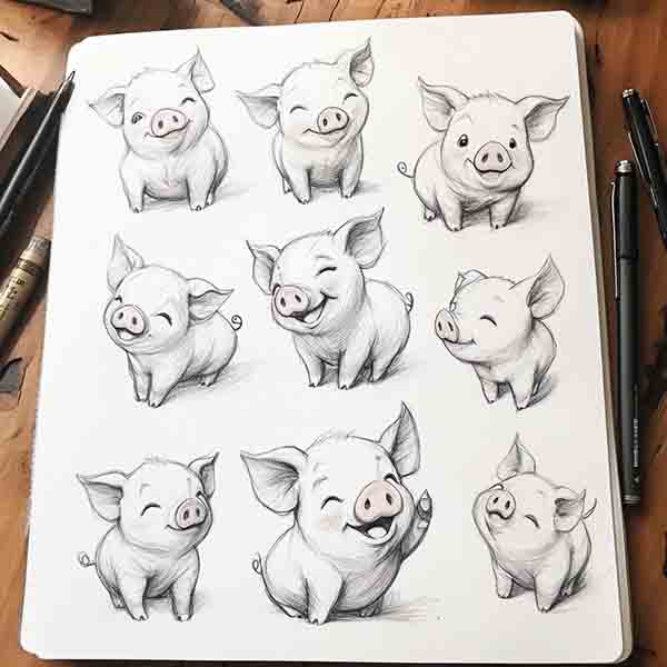 Pig Drawing 02