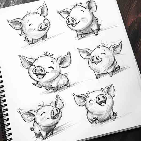 Pig Drawing 03