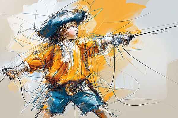 pirate boy drawing